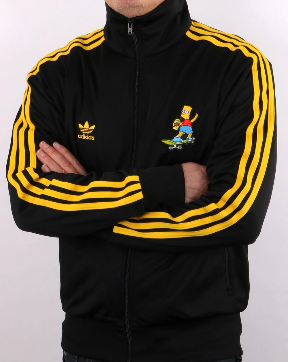 Adidas Originals Simpsons Firebird Track Top Black - Image 3