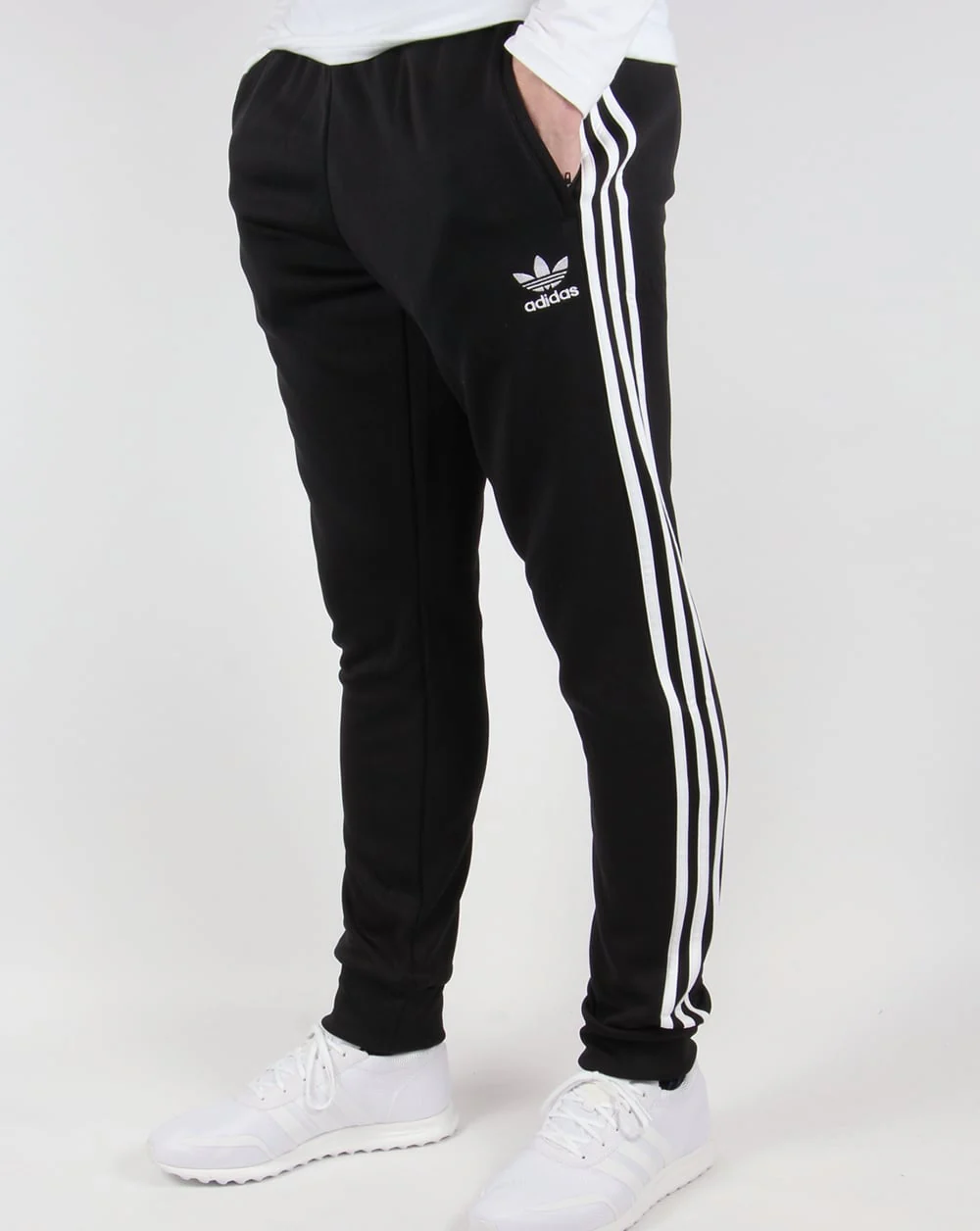 Adidas Originals Superstar Cuffed Track Bottoms Black/White