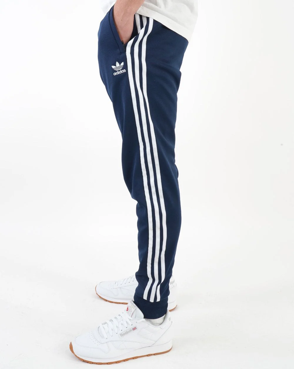 Adidas Originals Superstar Track Pants Navy Blue - Image 4