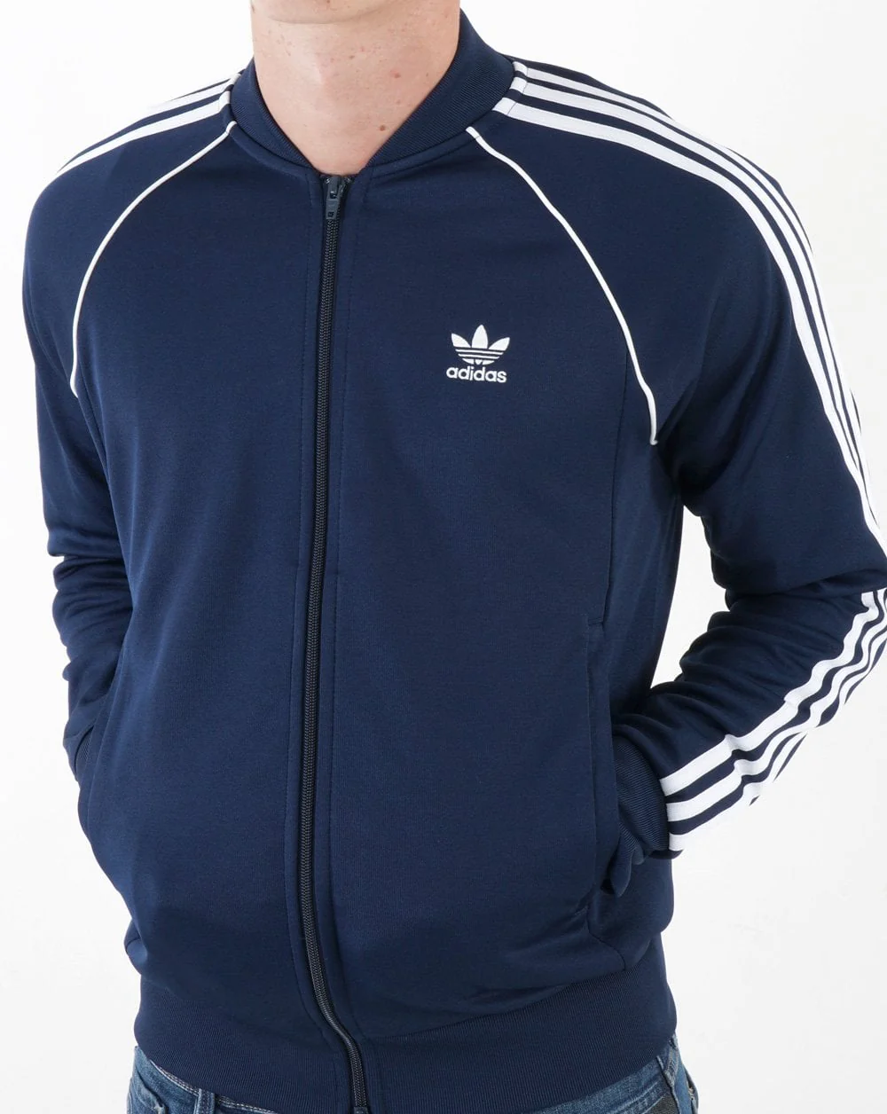 Adidas Originals Superstar Track Top Navy Blue - Image 4