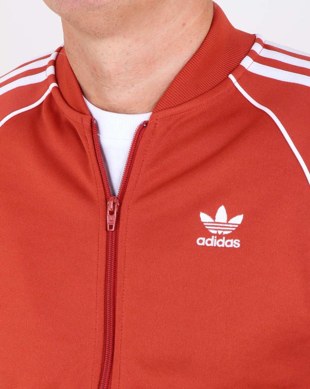 Adidas Originals Superstar Track Top Rust Orange - Image 2