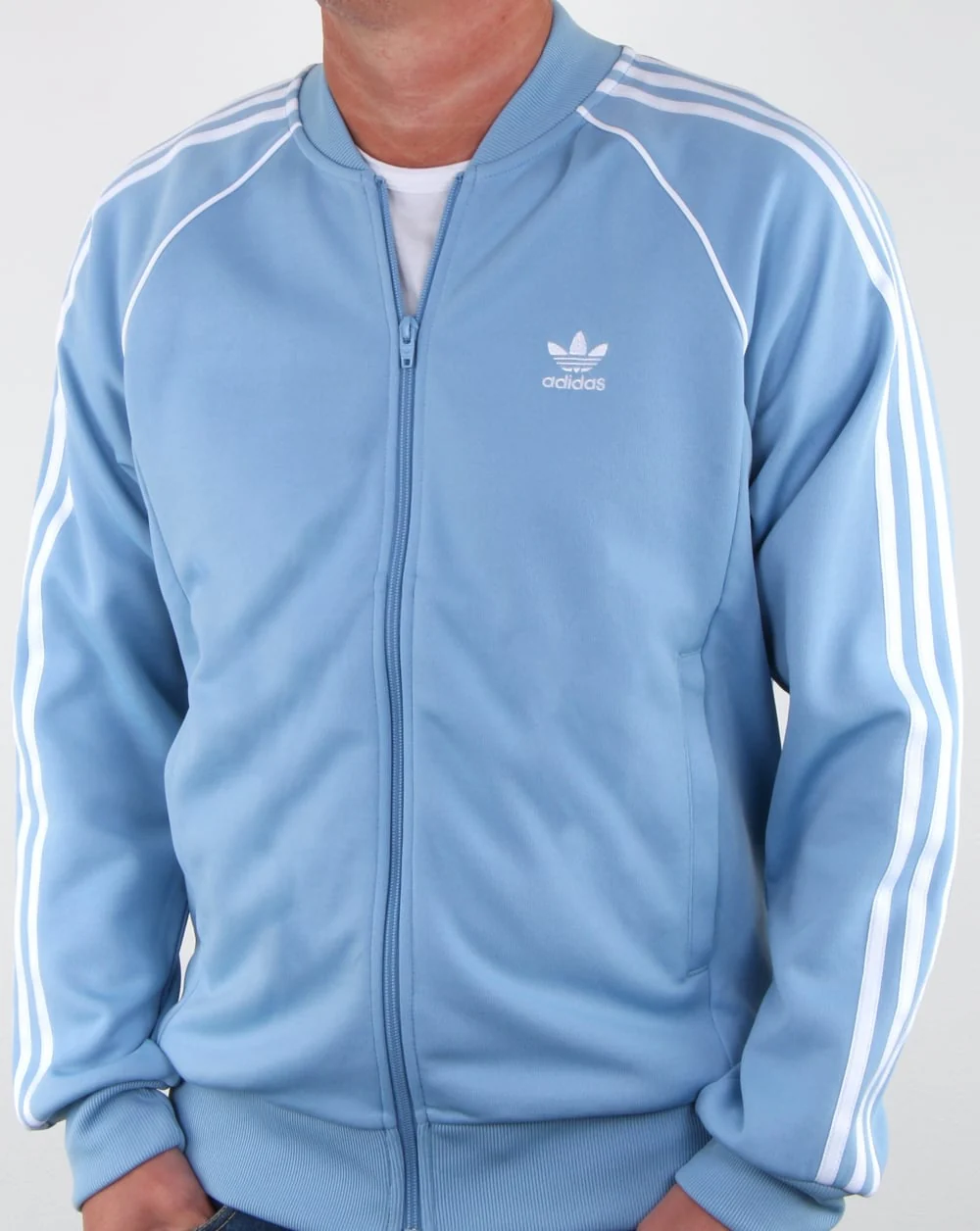 Adidas Originals Superstar Track Top Sky Blue - Image 2