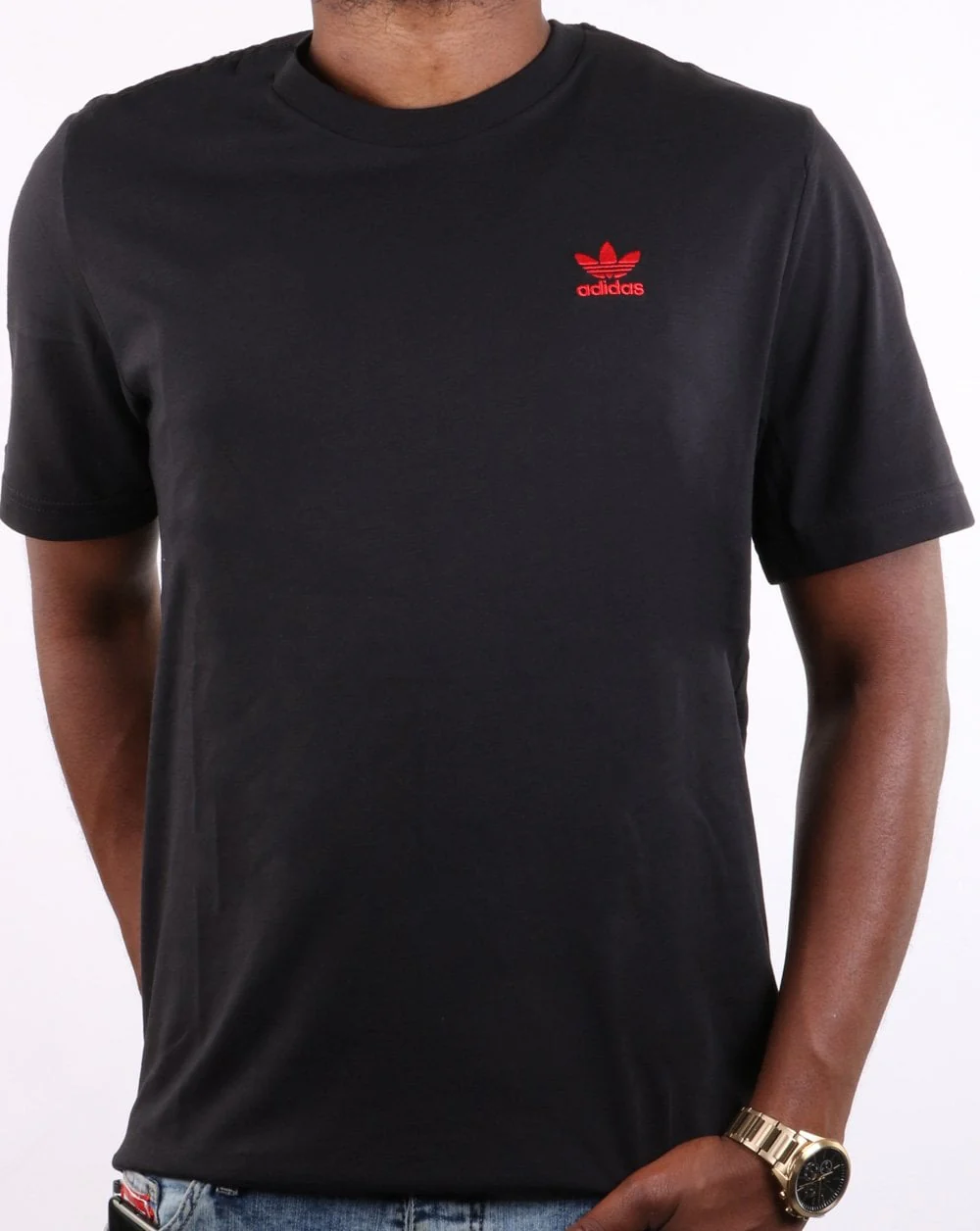Adidas Originals T Shirt Black/red - Image 2