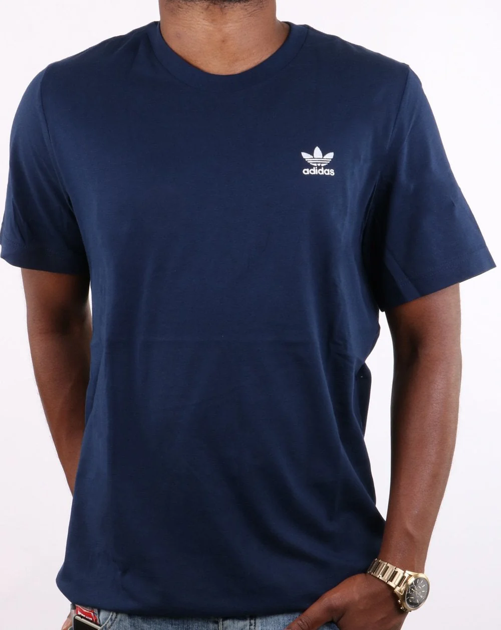 Adidas Originals T Shirt Navy - Image 2
