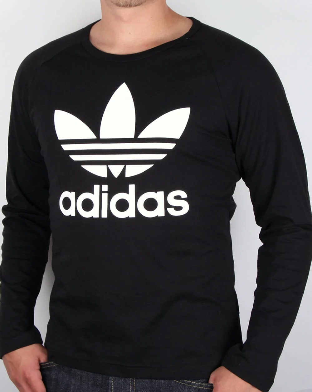 Adidas Originals Trefoil Long Sleeve T-shirt Black