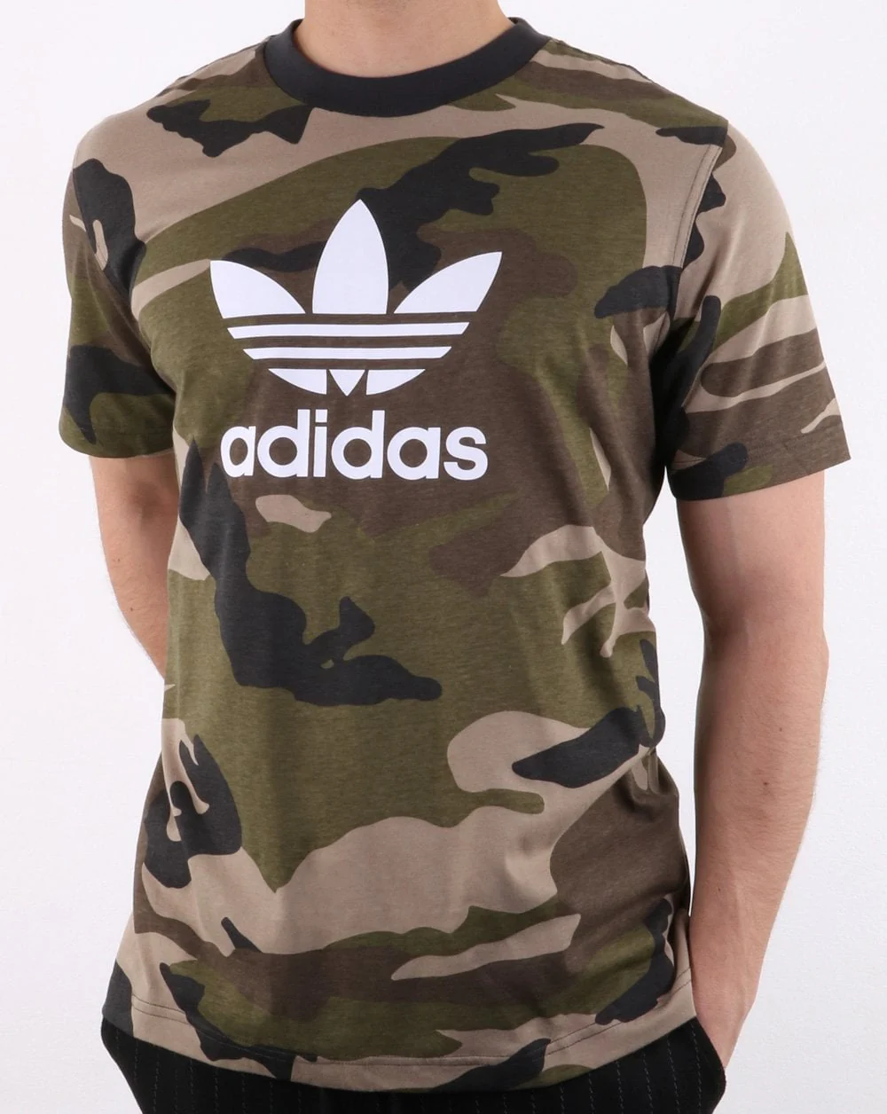 Adidas Originals Trefoil T Shirt Camo - Image 2