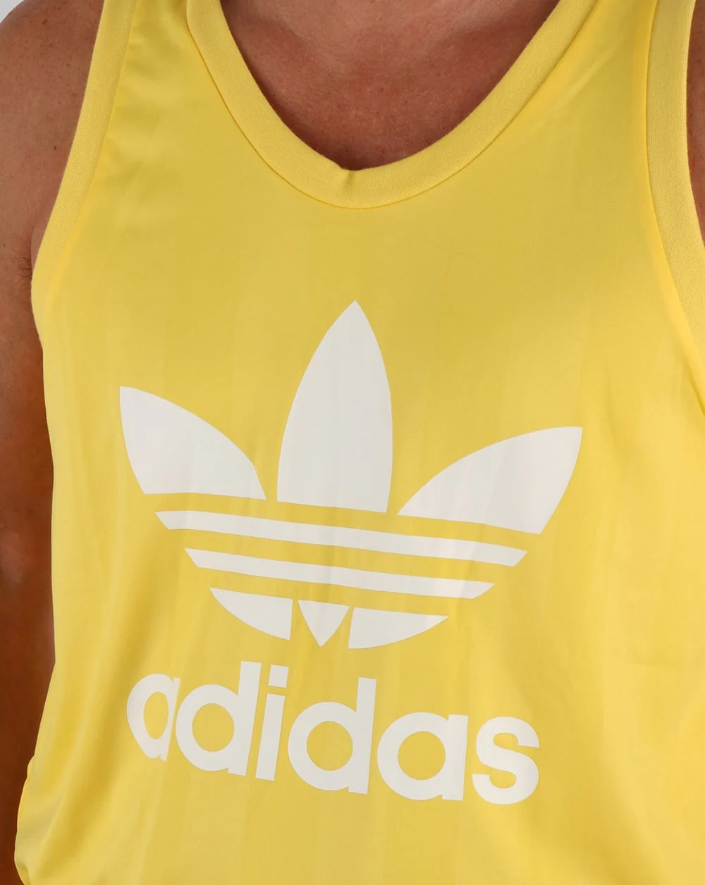 Adidas Originals Trefoil Vest Spring Yellow - Image 2