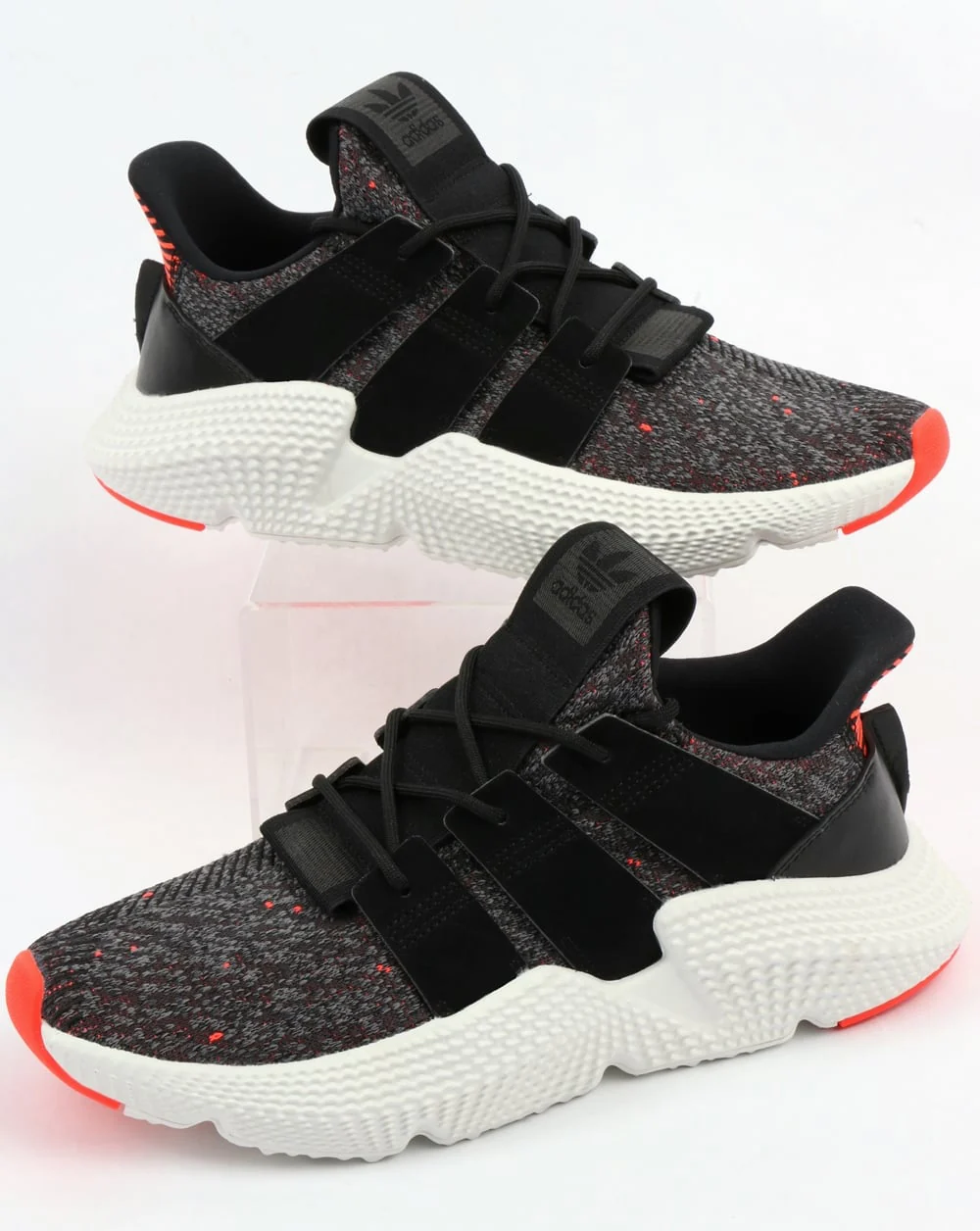 Adidas Prophere Trainers Black/Black/Solar Red - Image 3