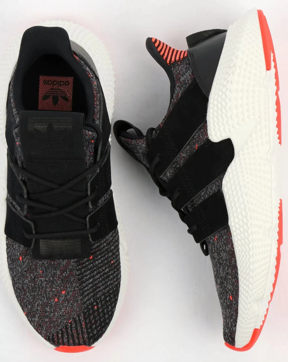 Adidas Prophere Trainers Black/Black/Solar Red - Image 4