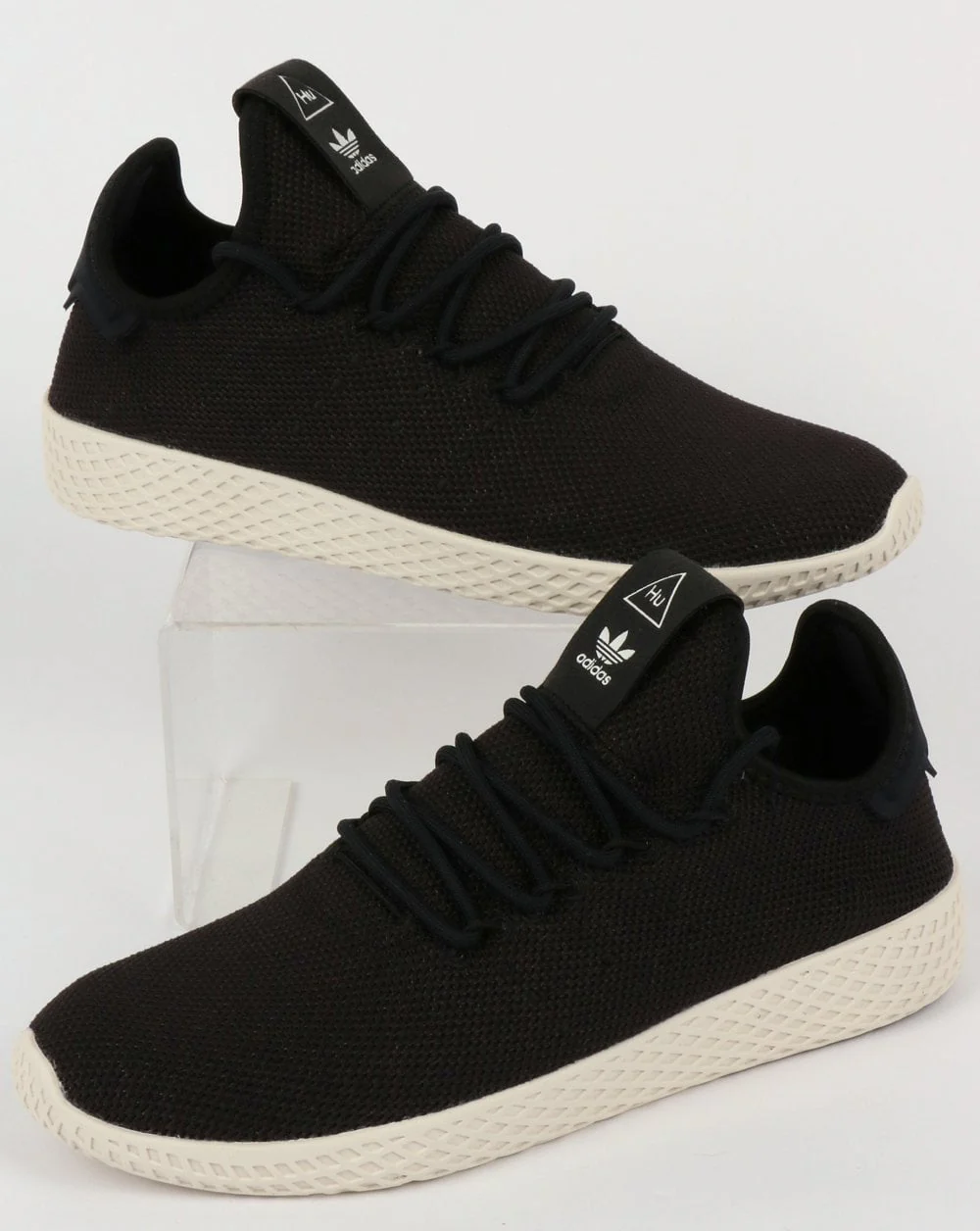 Adidas PW Tennis HU Trainers Black/Black/White - Image 4