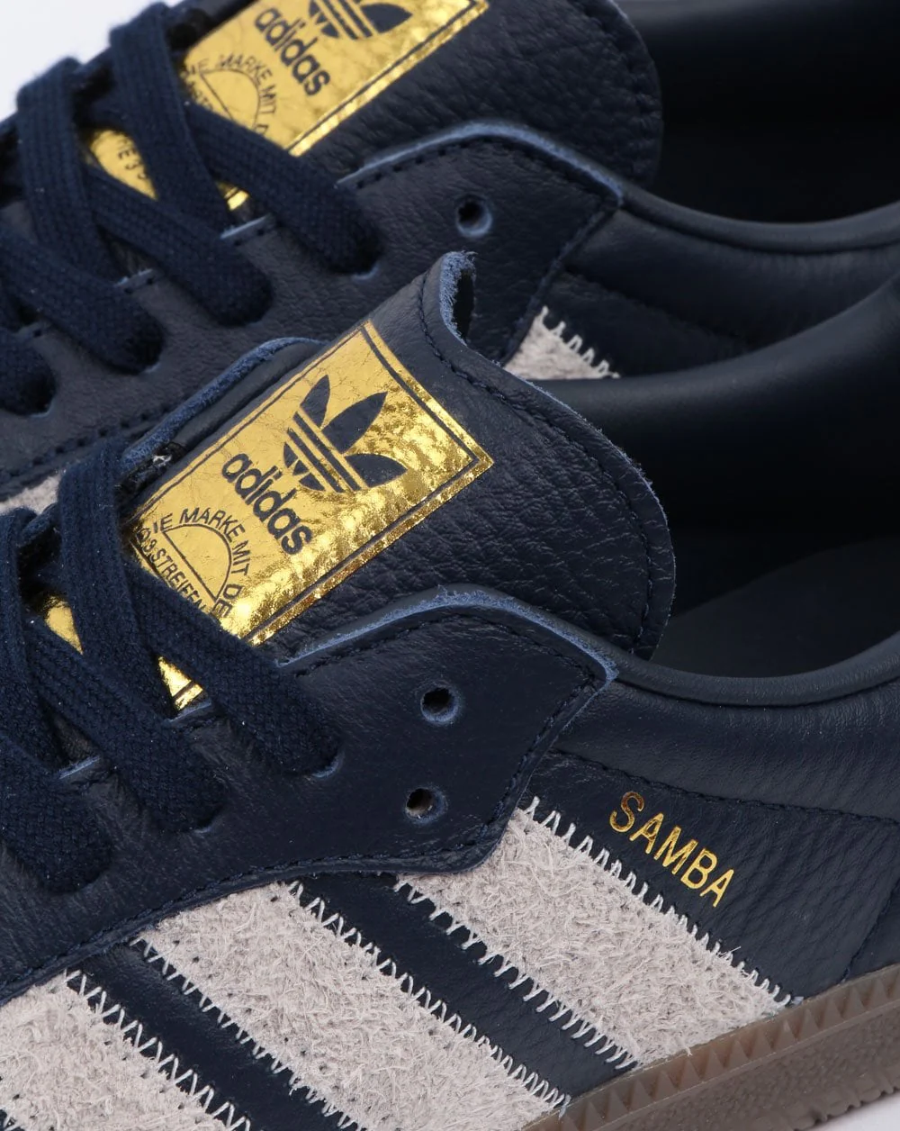 Adidas Samba Og Ft Trainers Navy/Grey - Image 4