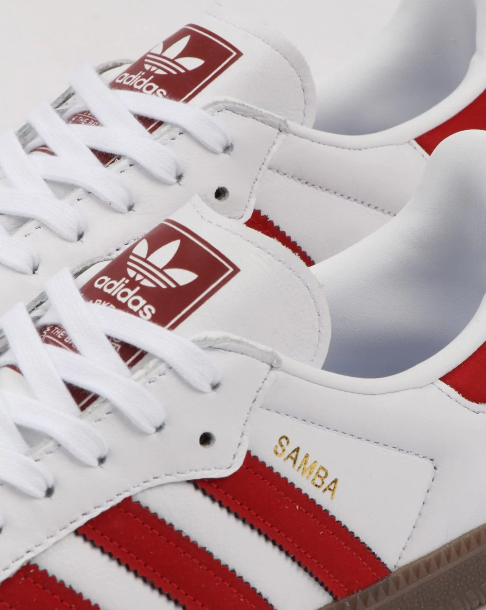 Adidas Samba OG Trainers White/Red - Image 4