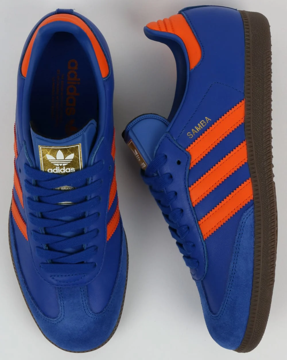 Adidas Samba Trainers Bold Blue/Orange - Image 2