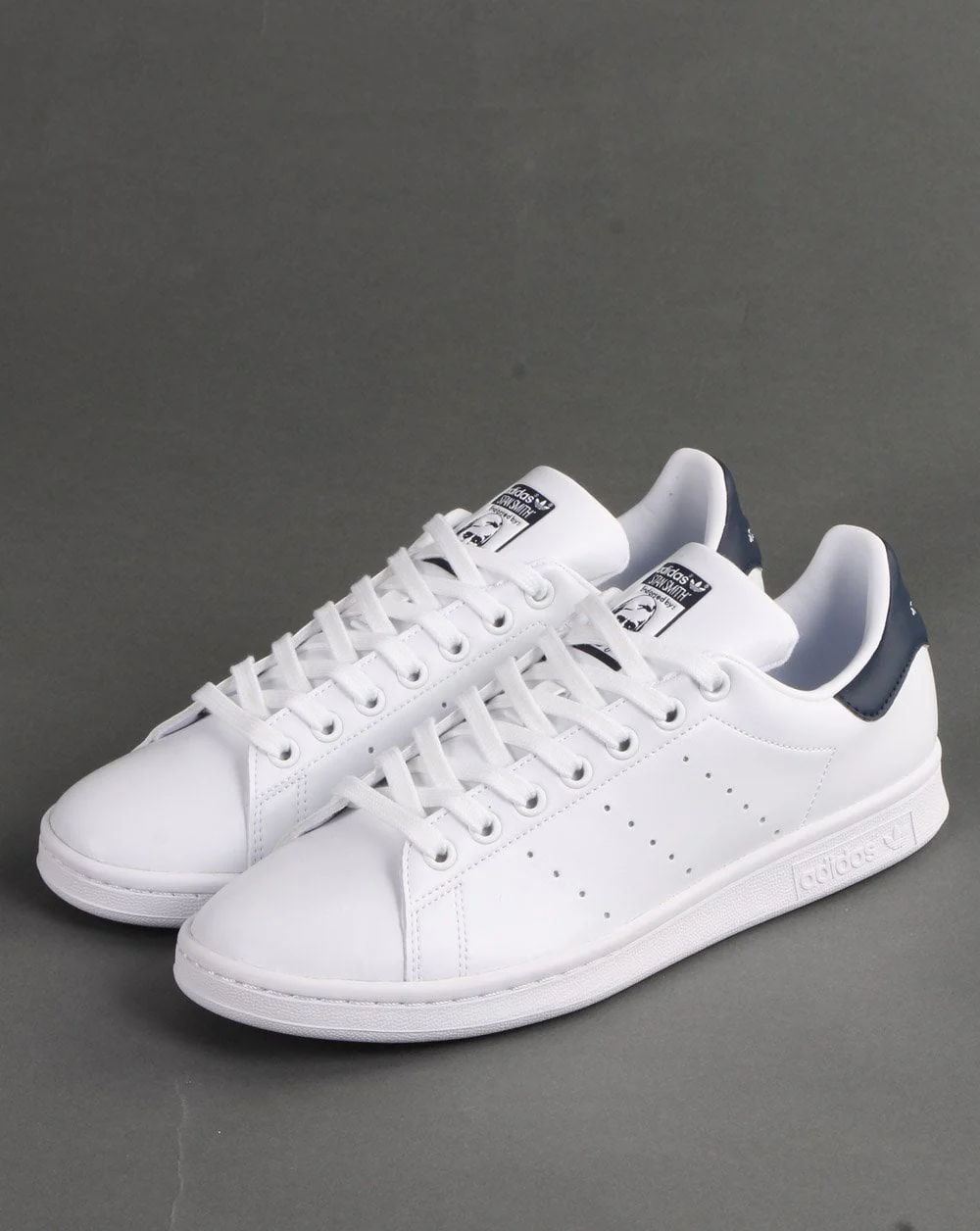 Adidas Stan Smith Trainers White/Navy - Image 3