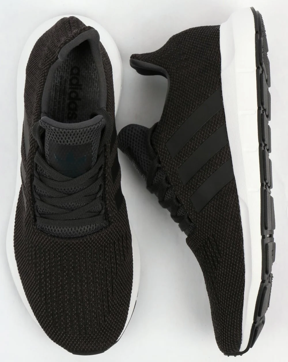 Adidas Swift Run Trainers Carbon/Black/Grey - Image 2