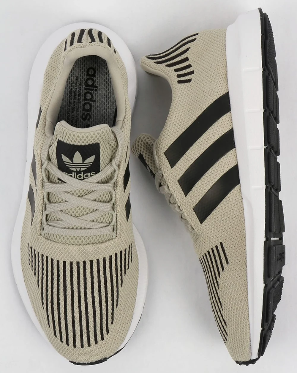 Adidas Swift Run Trainers Sesame/Black/White - Image 2