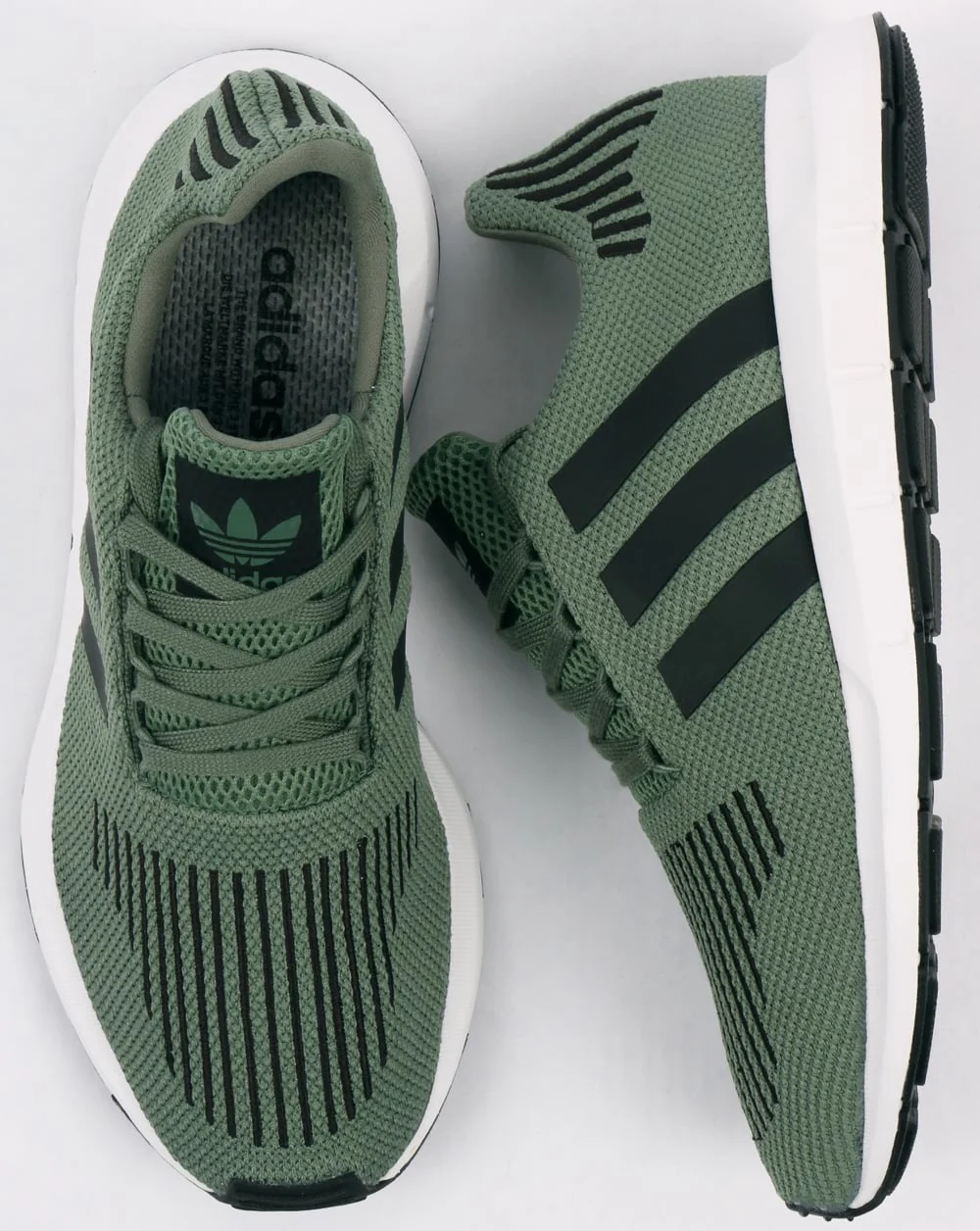 Adidas Swift Run Trainers Trace Green/Black - Image 2
