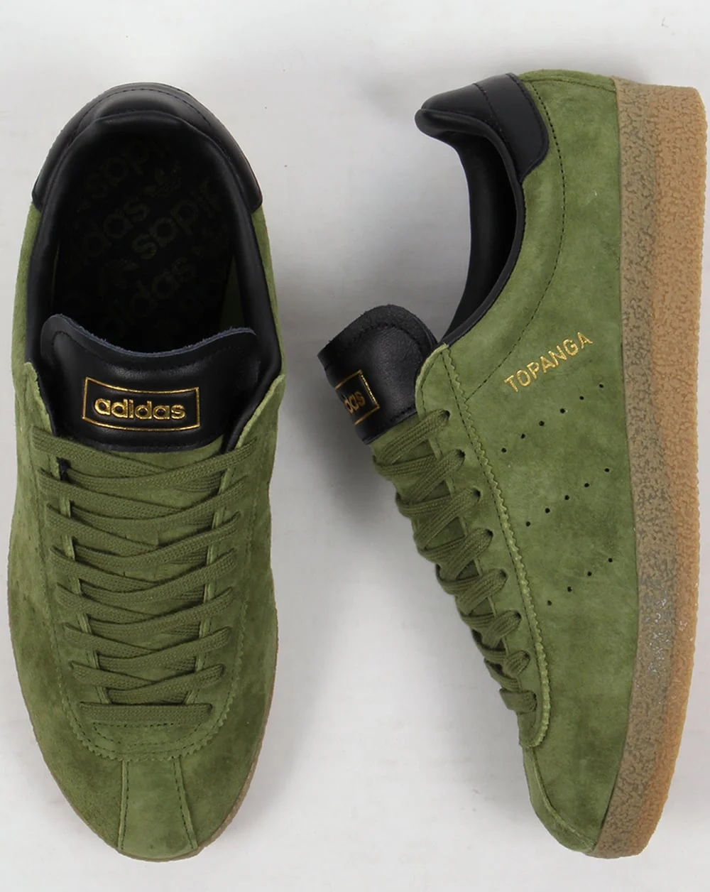 Adidas Topanga Clean Trainers Craft Green/Black - Image 2