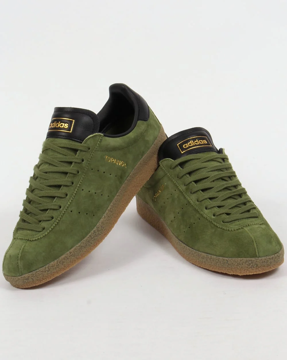 Adidas Topanga Clean Trainers Craft Green/Black - Image 3