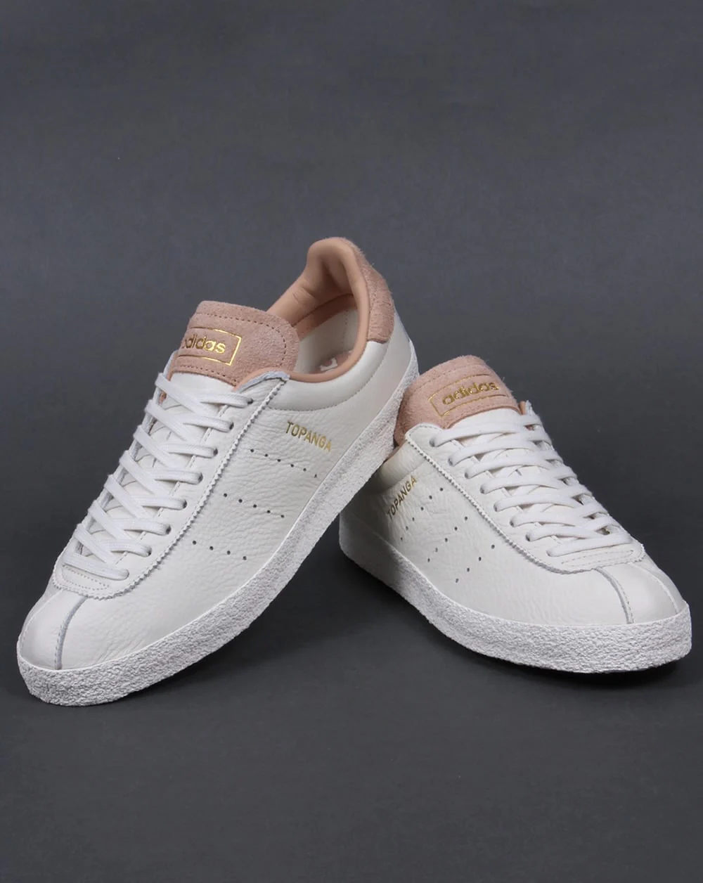 Adidas Topanga Leather Trainers Off White/Clean - Image 3