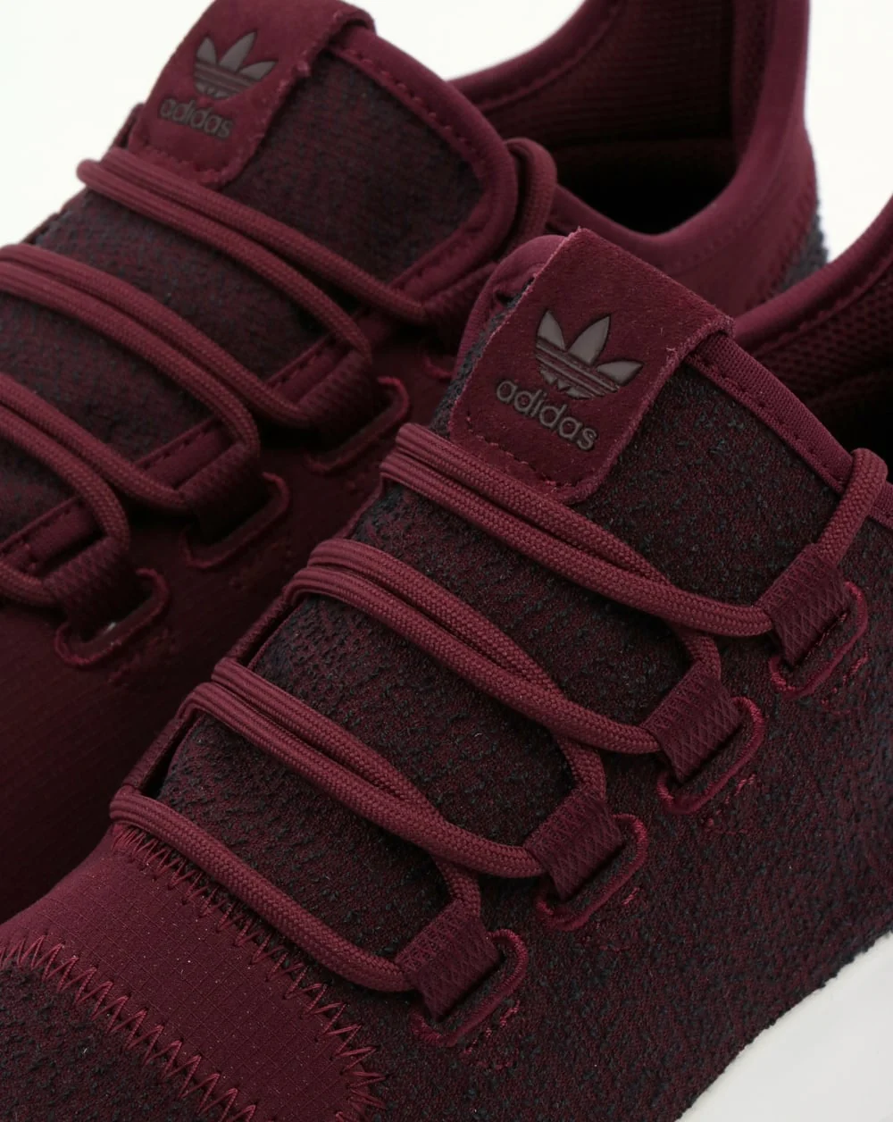 Adidas Tubular Shadow Trainers Maroon/Vapour Grey - Image 3