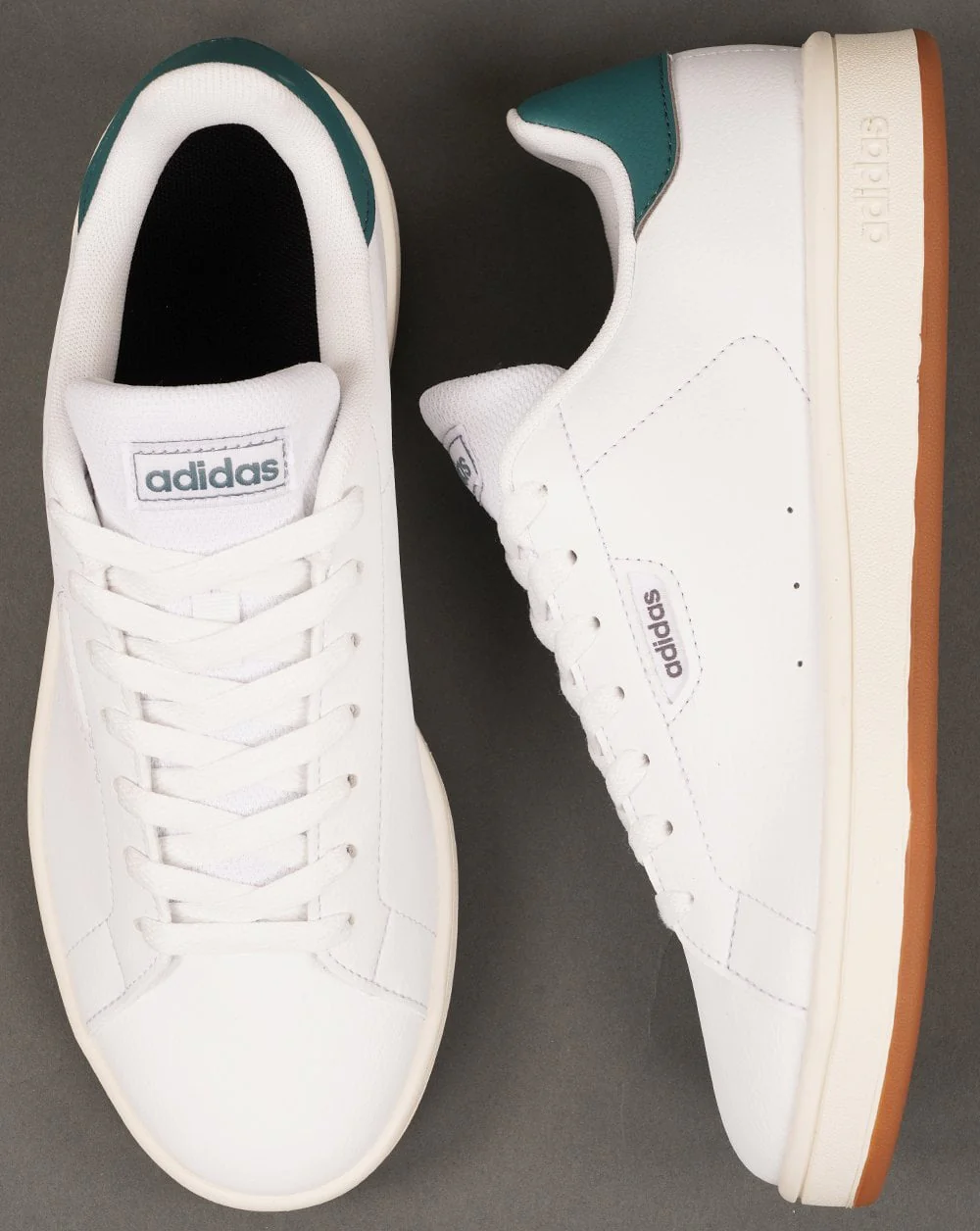Adidas UB Court Trainers White/Teal - Image 4