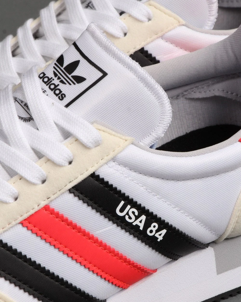 Adidas Usa 84 Trainers White/Black/Red - Image 2