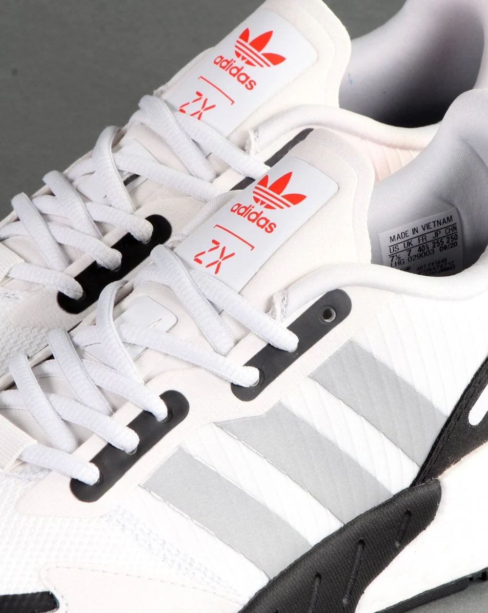 Adidas Zx 1k Boost Trainers White/Silver/Black - Image 4