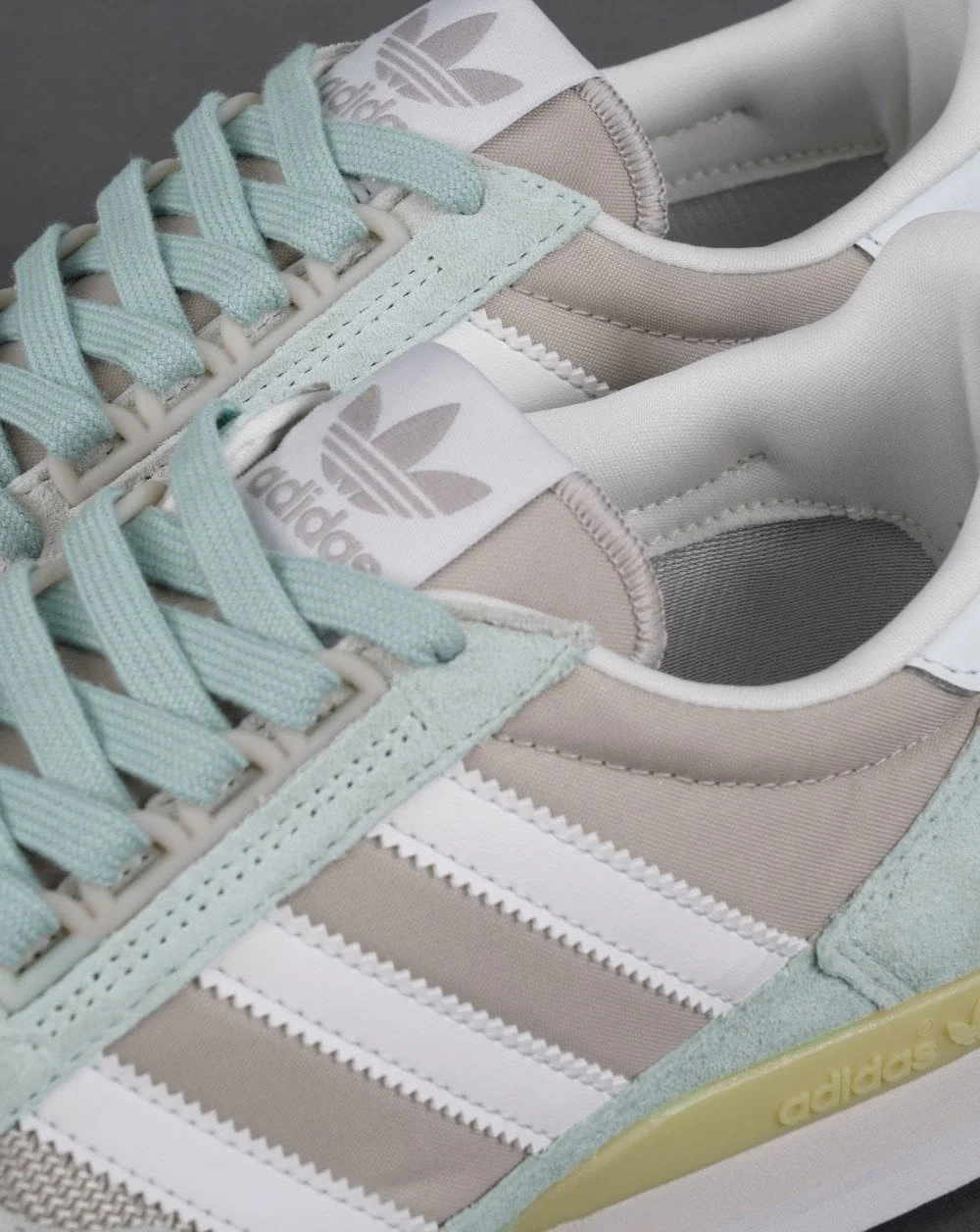 Adidas Zx 500 Trainers Linen Green/Crystal White - Image 4