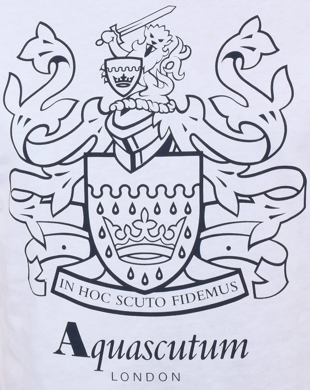 Aquascutum Aldis Crest T Shirt White - Image 3
