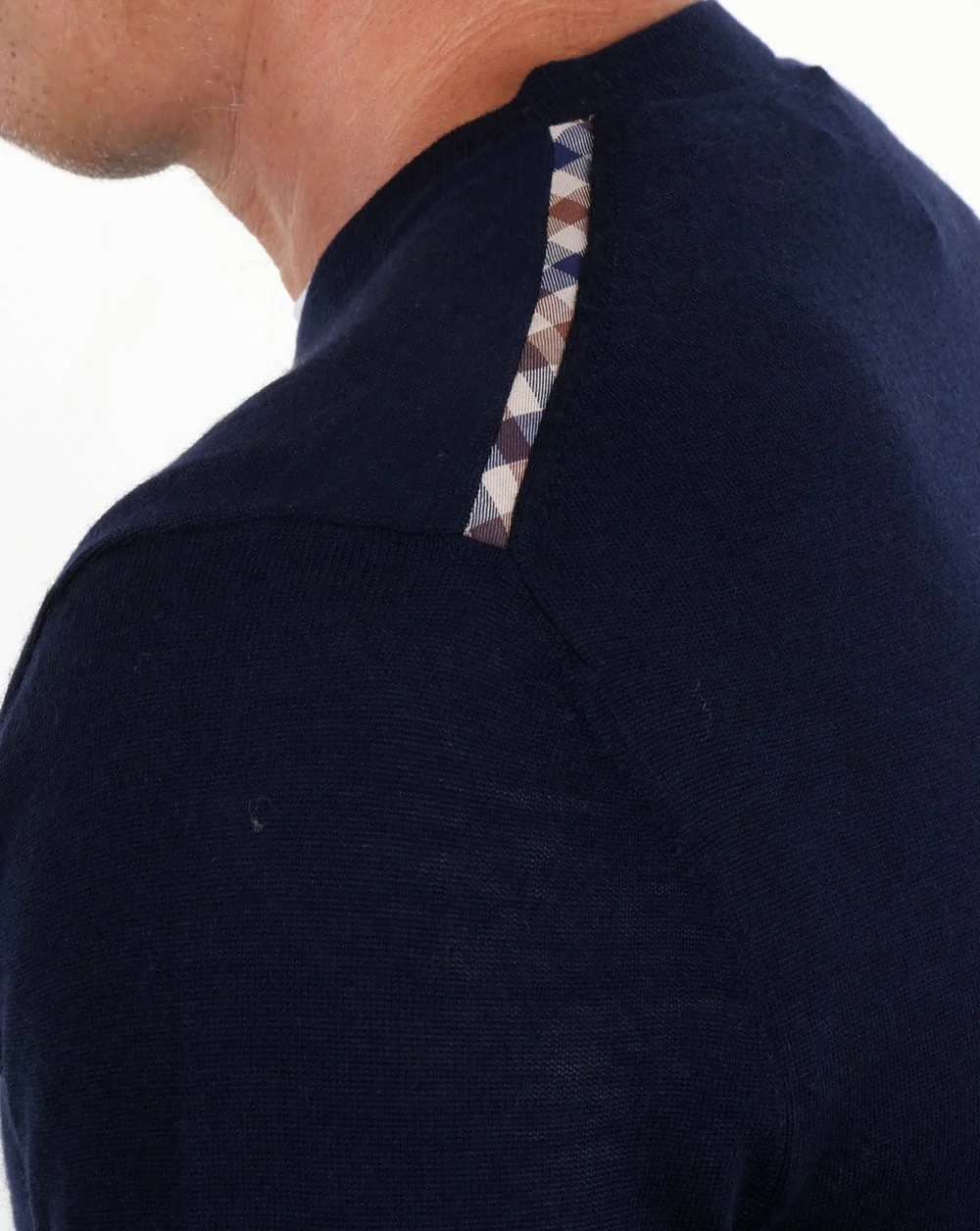 Aquascutum Carston Merino Knit Navy - Image 2