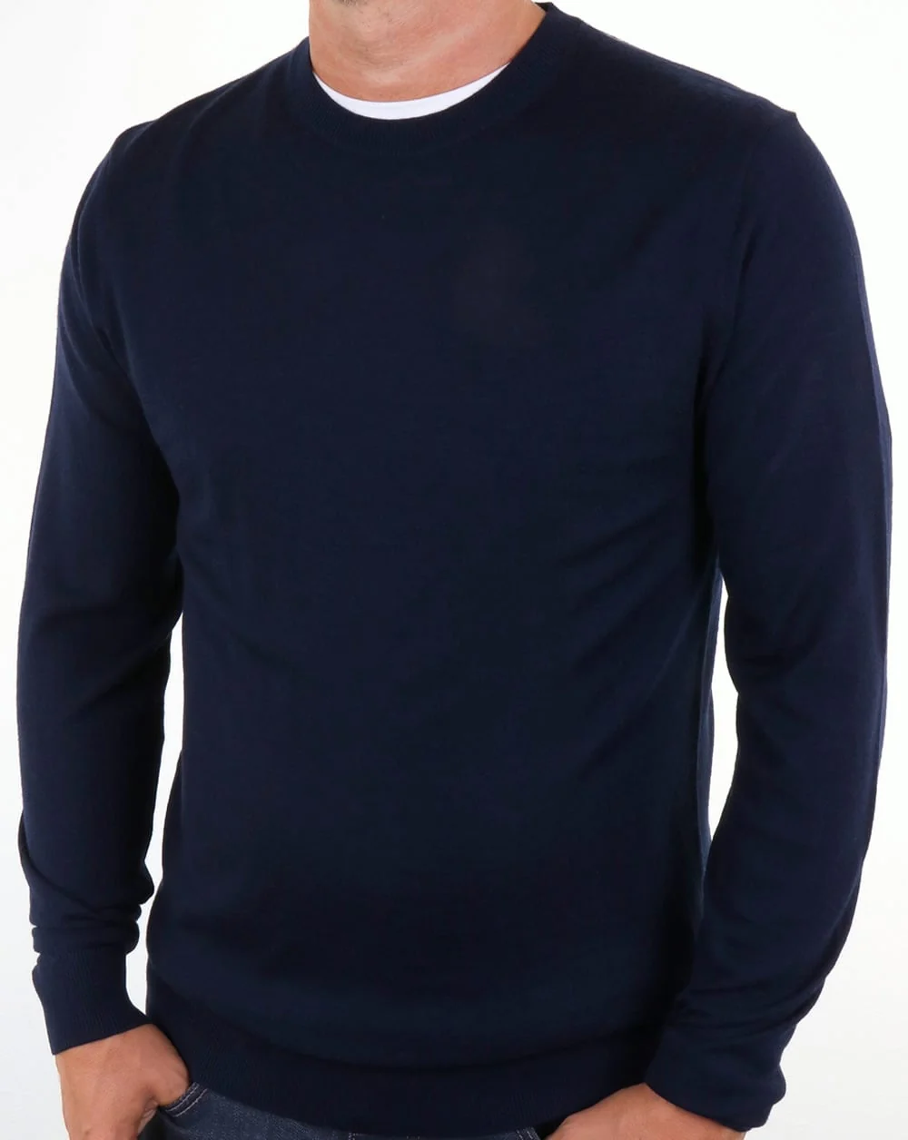 Aquascutum Carston Merino Knit Navy - Image 4