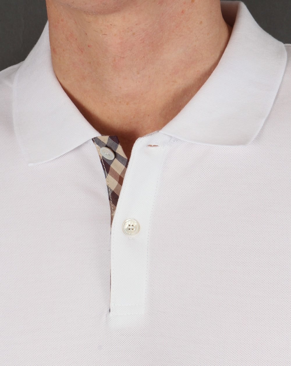 Aquascutum Hector Polo Shirt White - Image 2