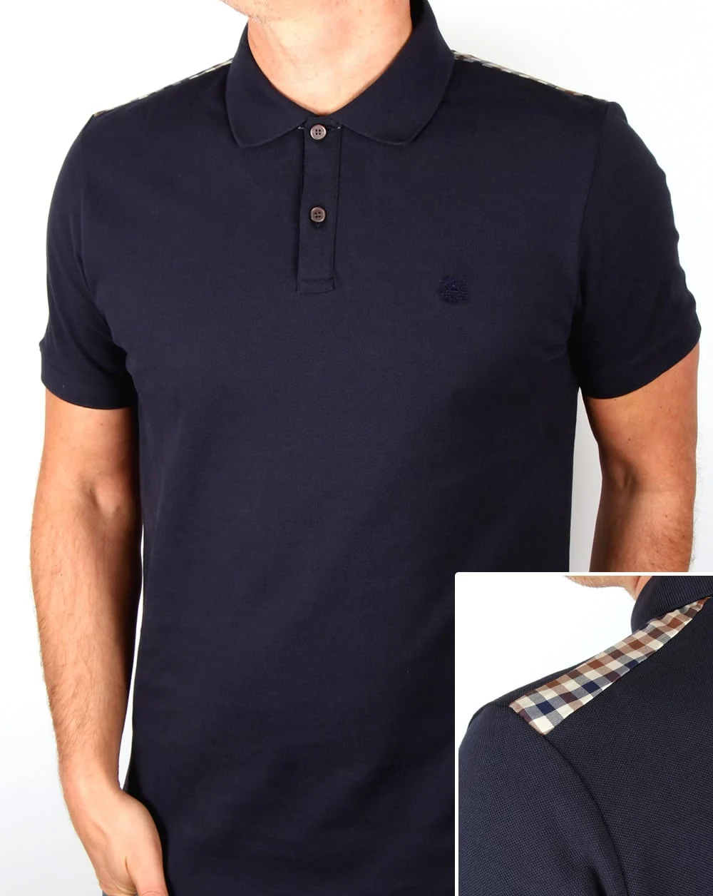 Aquascutum Hill Polo Shirt Navy