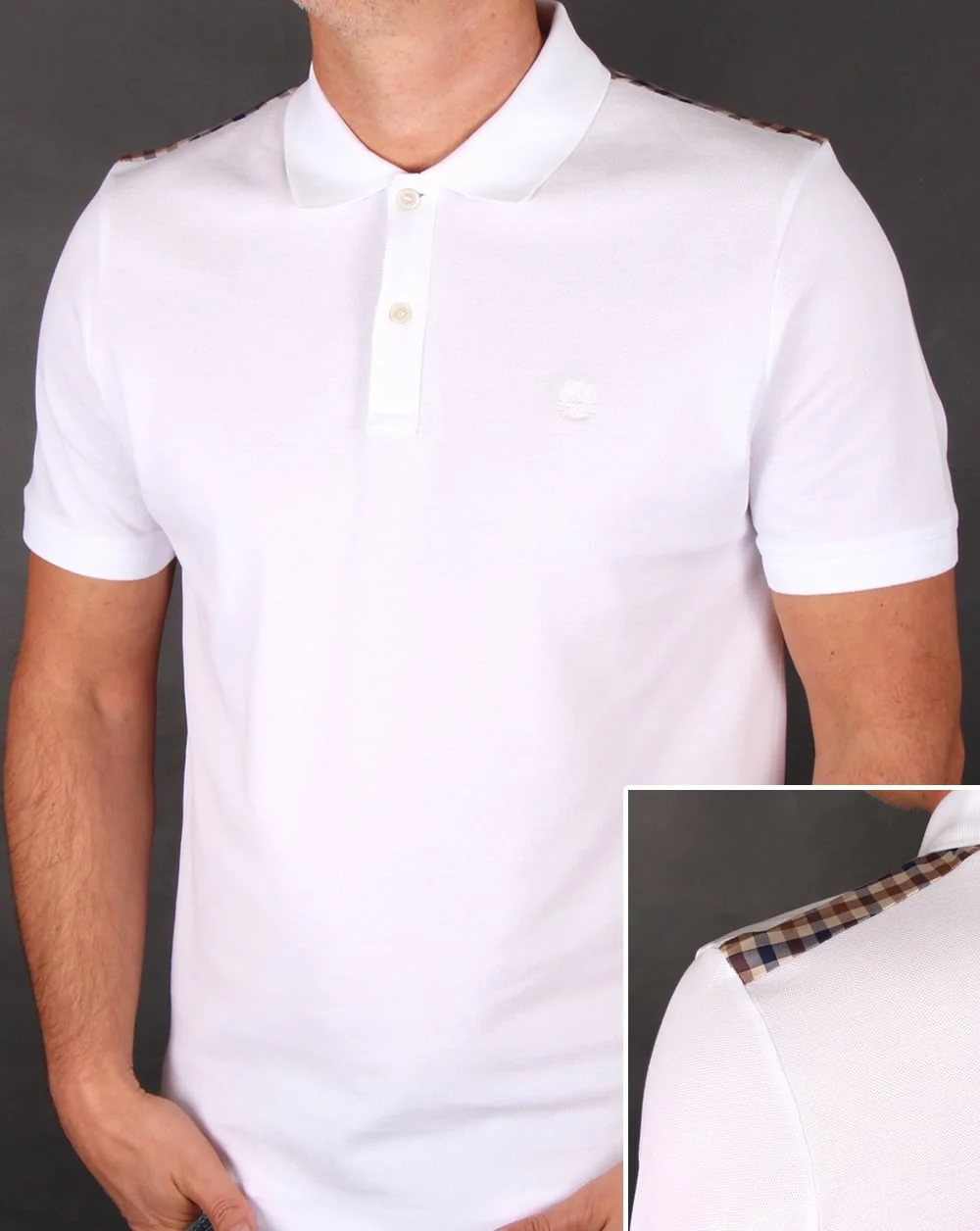 Aquascutum Hill Polo Shirt White
