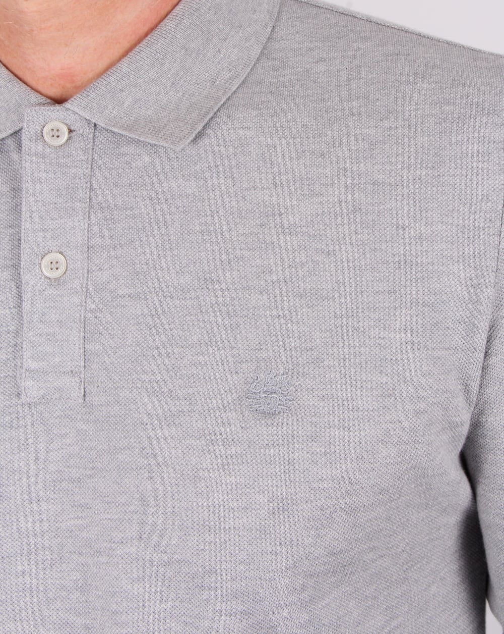Aquascutum Hilton Long Sleeve Polo Shirt Grey - Image 2