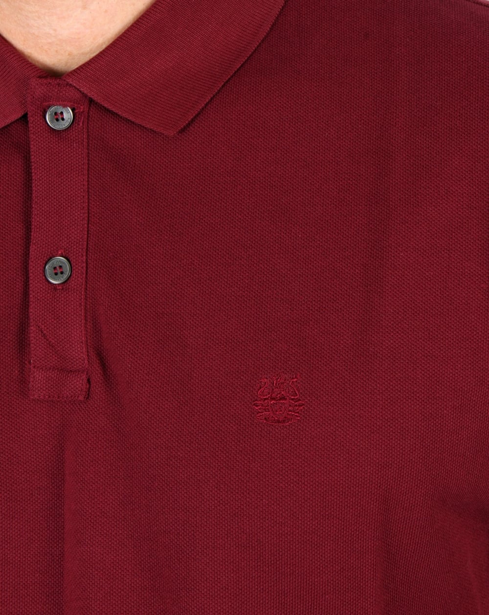 Aquascutum Hilton Polo Shirt Oxblood - Image 2