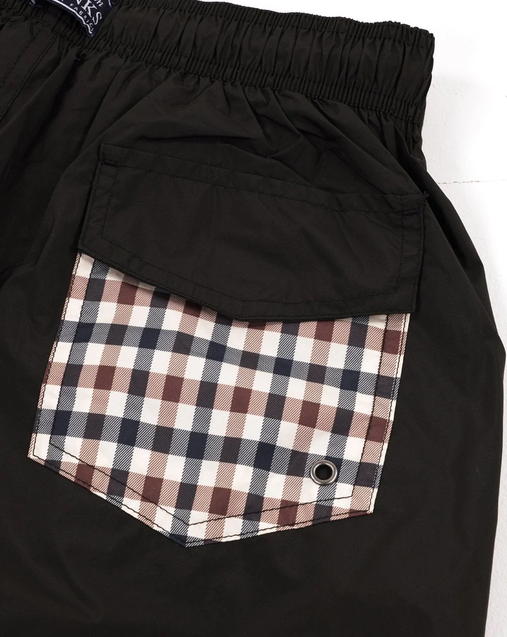 Aquascutum Icon Swim Shorts Black - Image 4