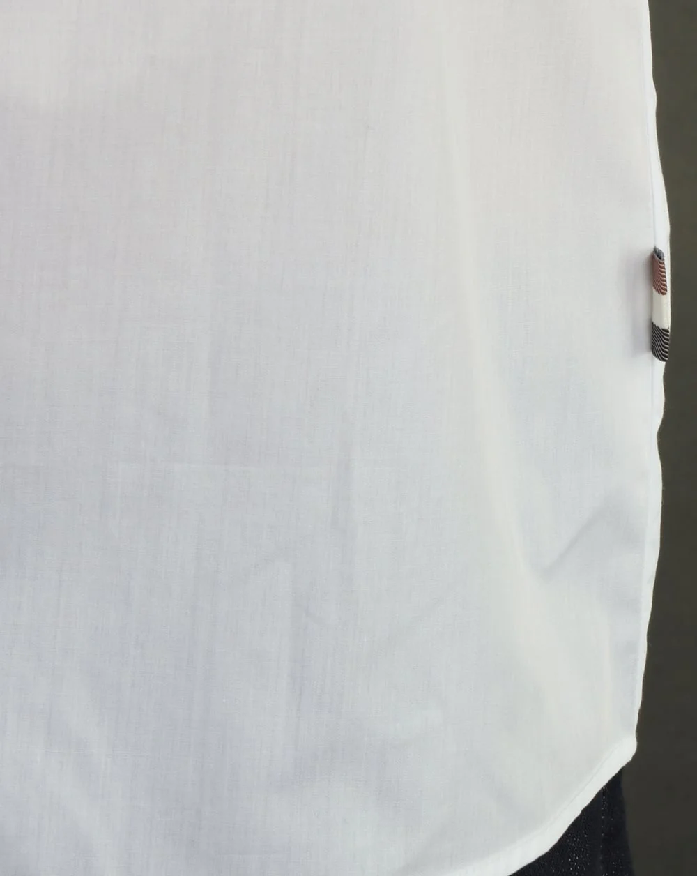 Aquascutum Kedge Check Trim Shirt White - Image 4