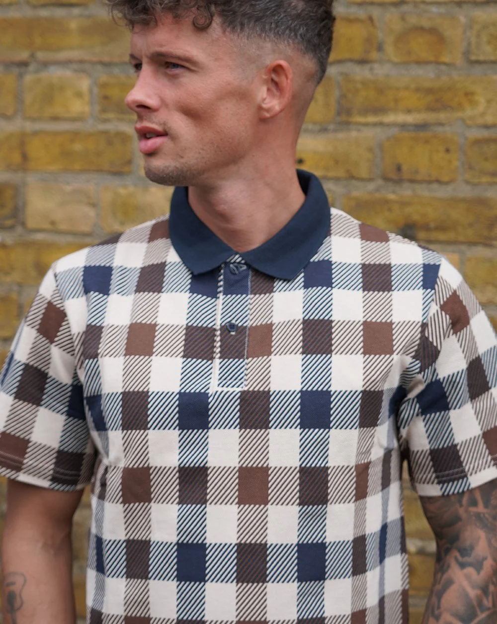 Aquascutum Macro Iconic Polo Shirt Navy - Image 3