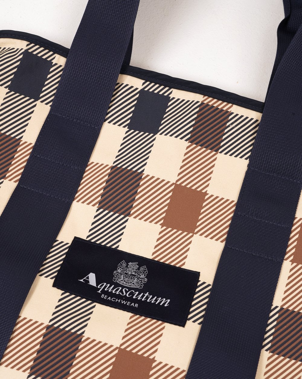 Aquascutum Macro Iconic Tote Bag Large Check - Image 2