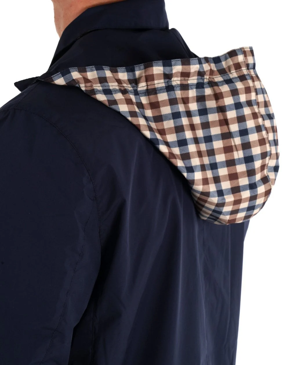 Aquascutum Packable Trench Coat Navy - Image 2