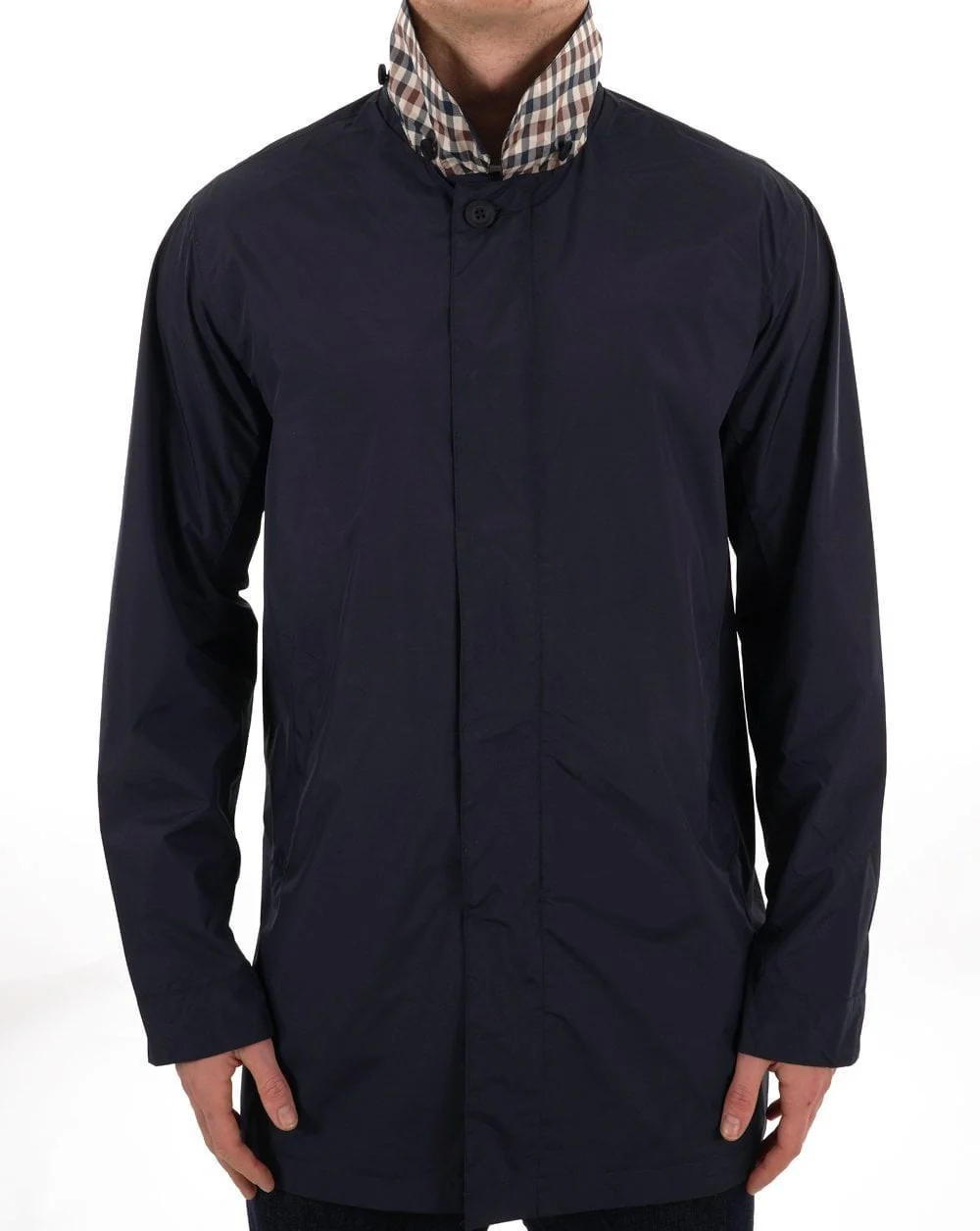 Aquascutum Packable Trench Coat Navy - Image 5