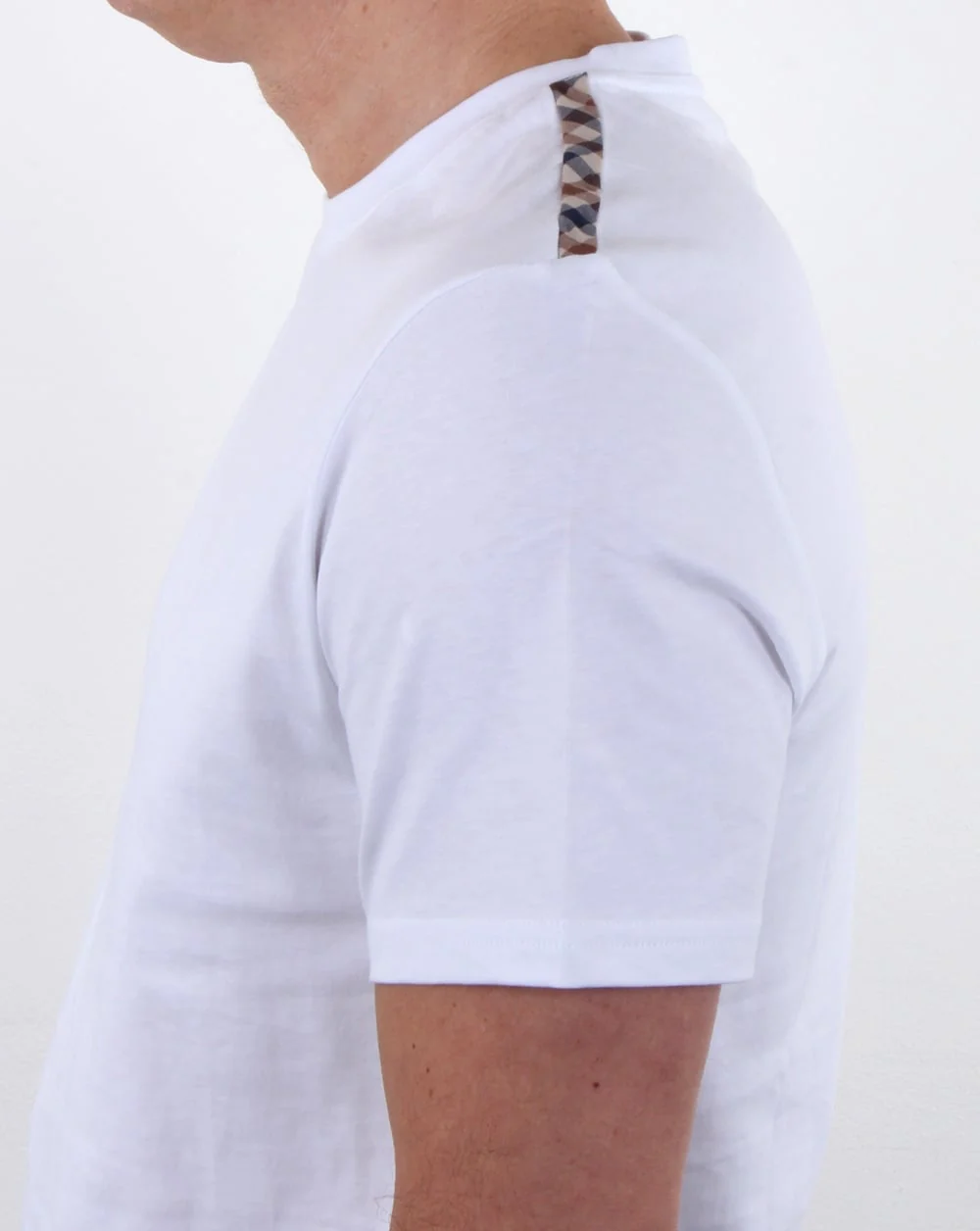 Aquascutum Southport T Shirt White - Image 3