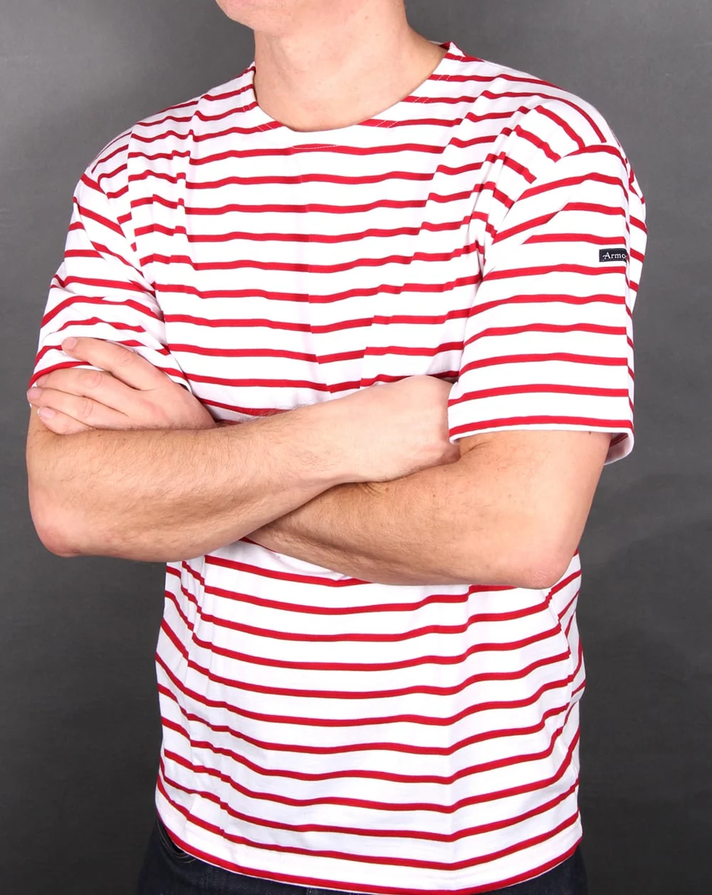 Armor-lux Theviec Stripe T-shirt Red/white - Image 2