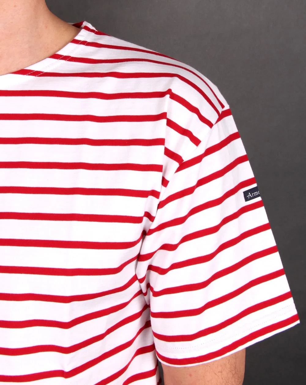 Armor-lux Theviec Stripe T-shirt Red/white - Image 3