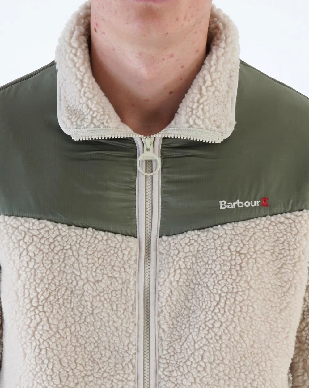 Barbour Axis Fleece Ecru - Image 3