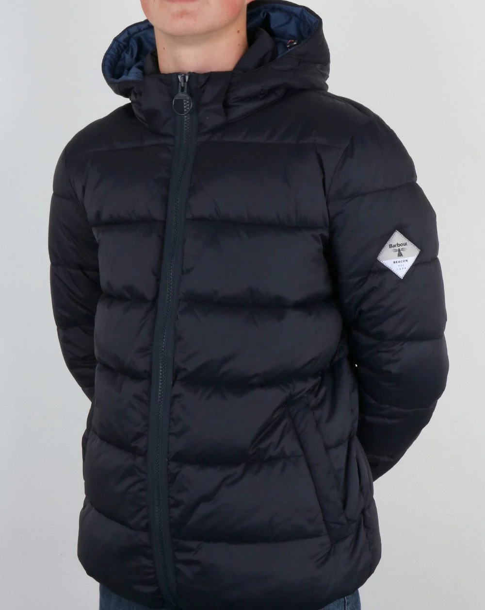 Barbour Beacon Hike Quilted Jacket Navy - Image 2