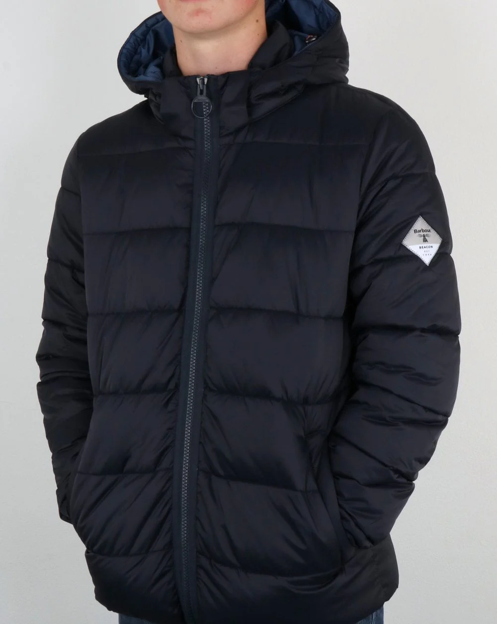 Barbour Beacon Hike Quilted Jacket Navy - Image 4