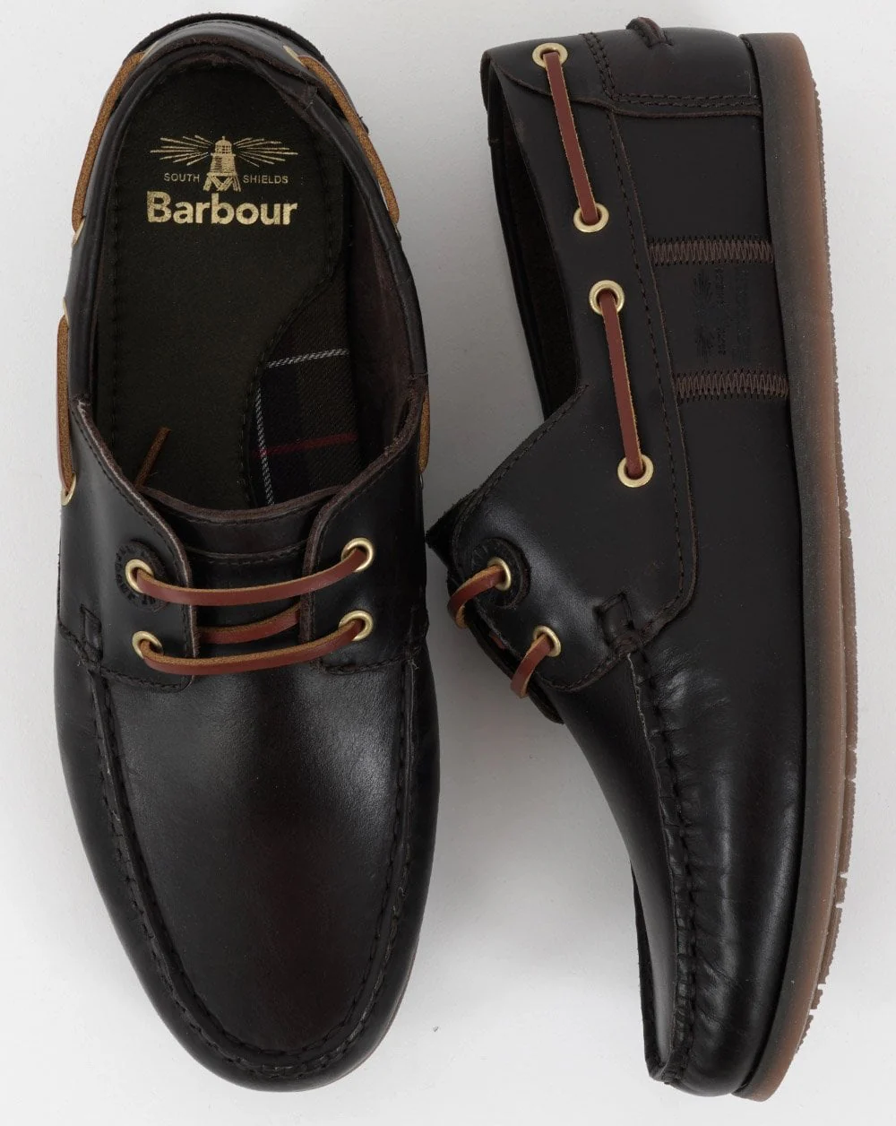 Barbour Capstan Boat Shoe Dark Brown - Image 2